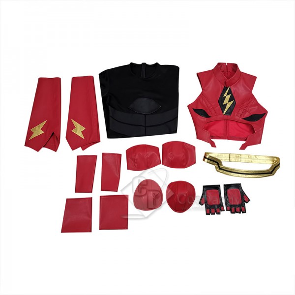 Movie Justice League The Flash Barry Allen Cosplay Costume Halloween